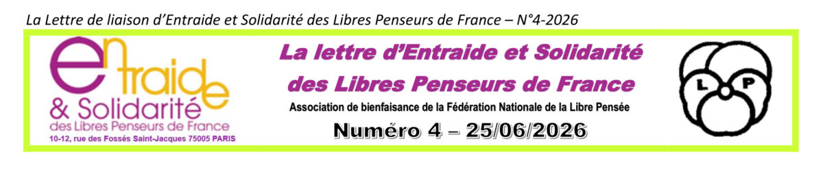 Projet de LETTRE ELECTRONIQUE N°4 - 2026